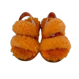 UGG FLUFF OH YEAH SLIDES EUC